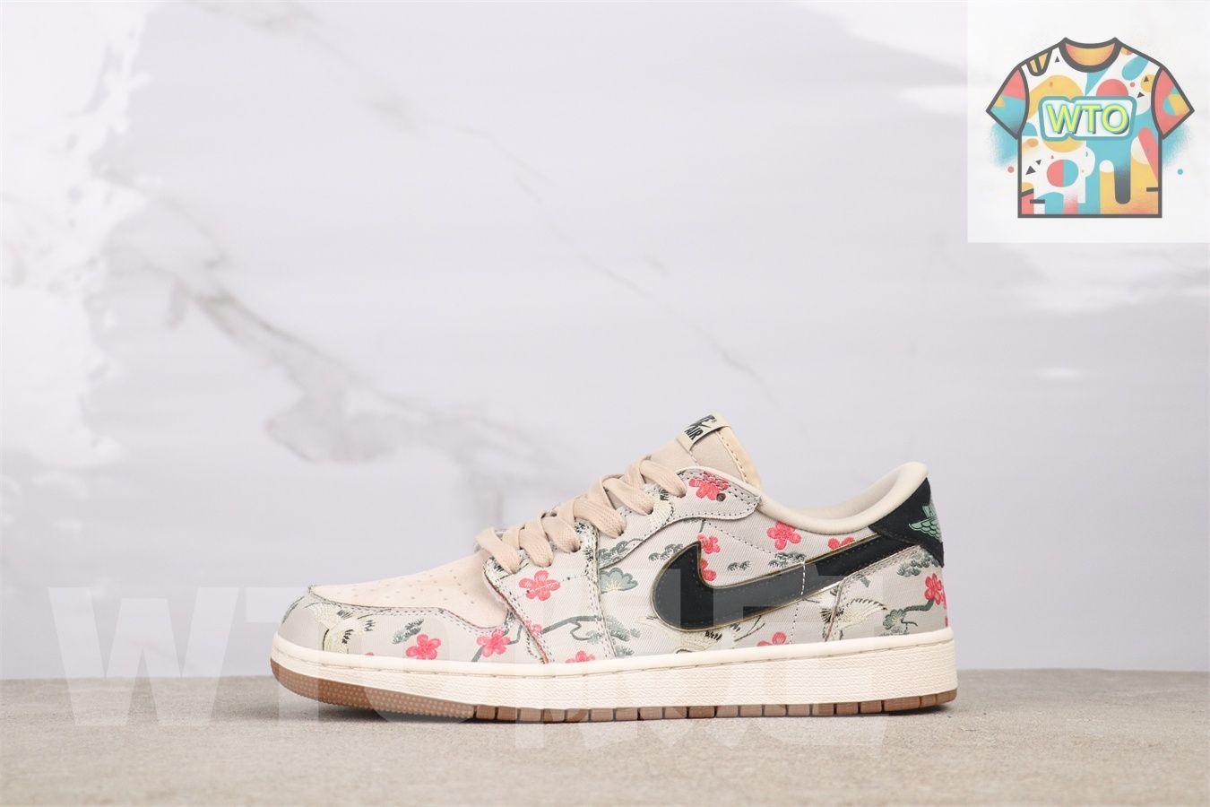 WTO通販 ジョーダン 1 代 HV 8239-100 梅と鶴 Ume to Tsuru 0-WTO輸入-CVV 45