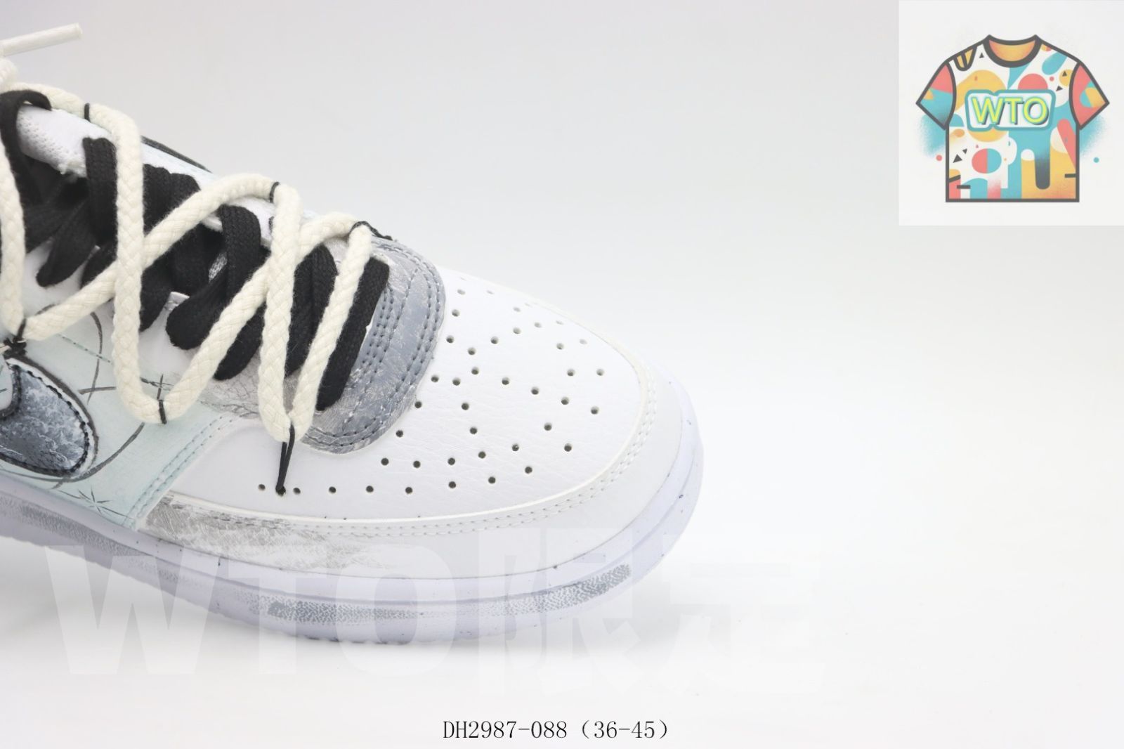  今日 ナイキ Nike スケートシューズ DH 2987-088 ホワイト ブラック ブルー-WTO輸入 スニーカー キッズシューズ