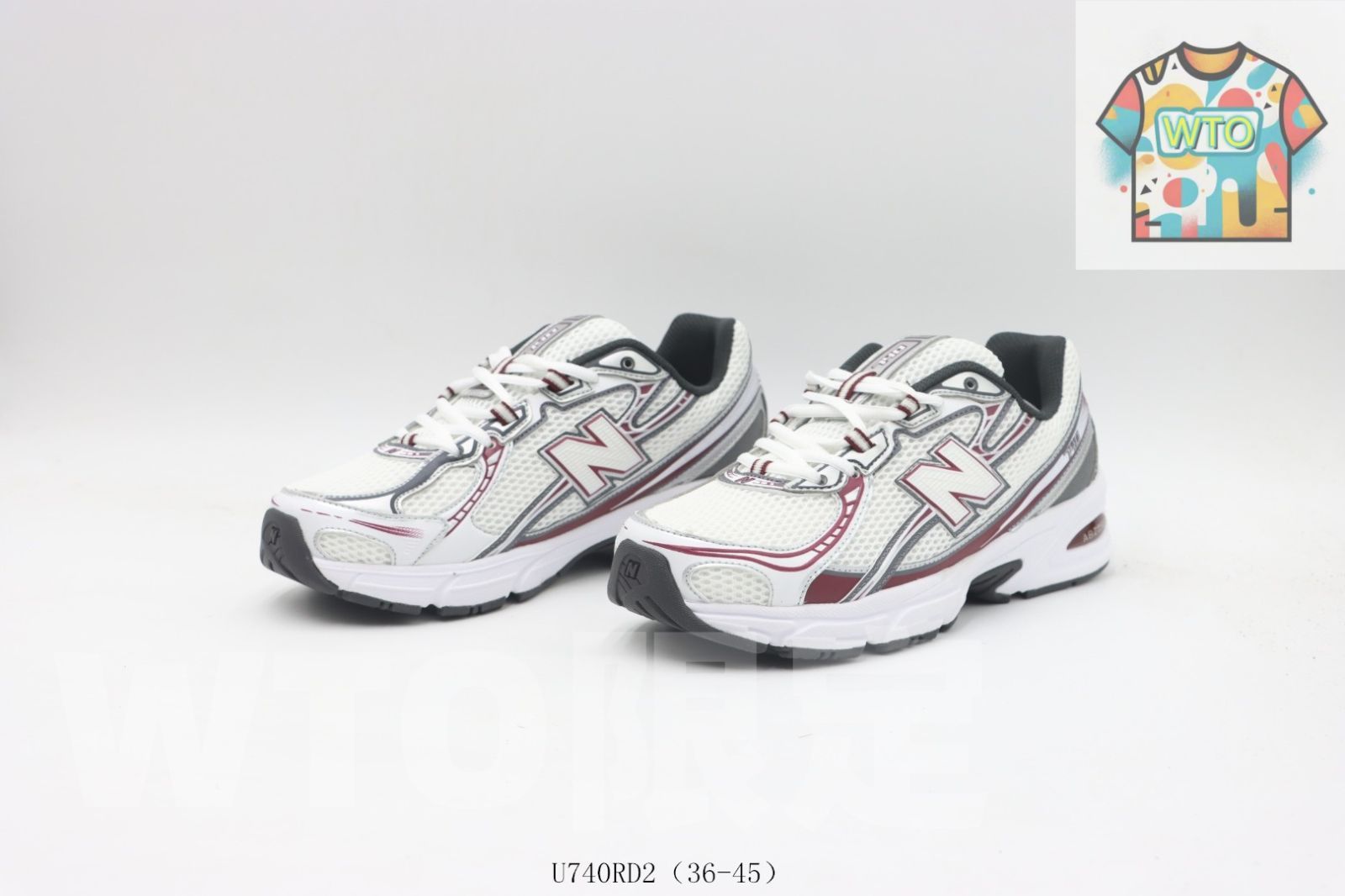  WTO通販 ニュー ンス Balance ランニング U 740 RD 2 白銀赤-WTO輸入-BHQ 36 スニーカー 靴