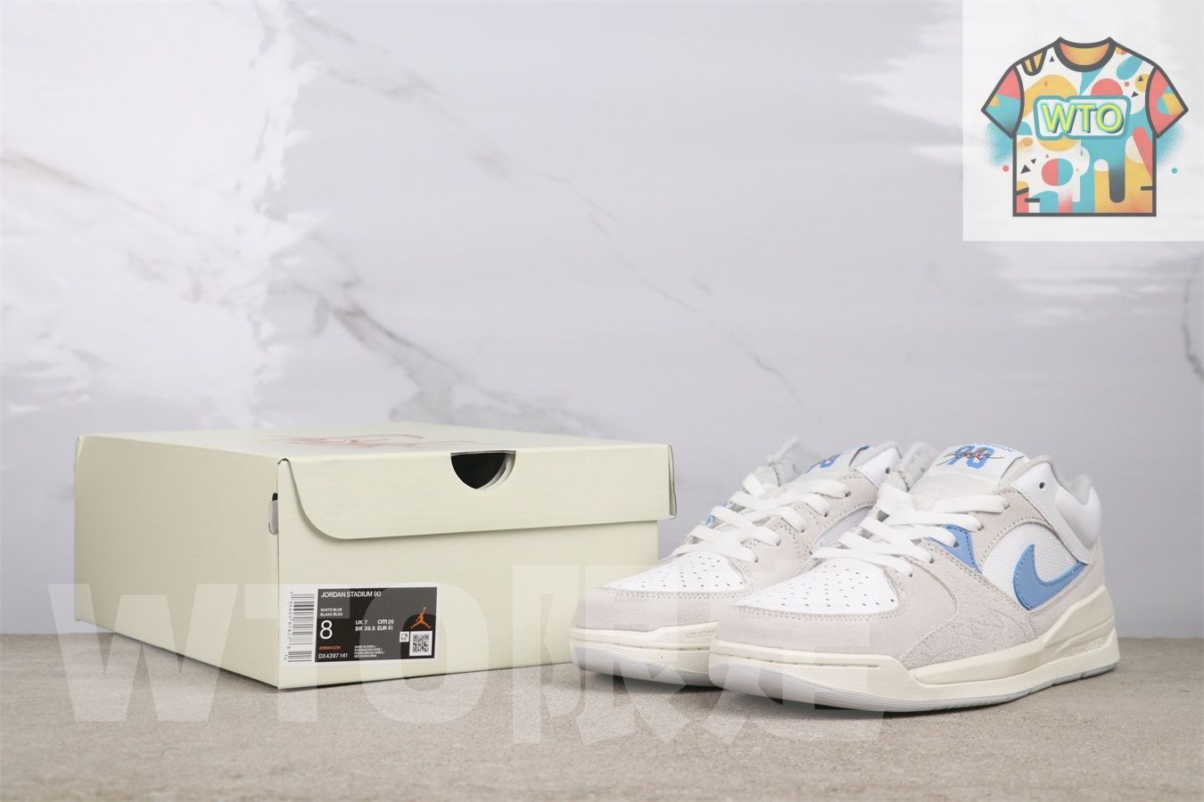  WTO通販 Jordan DX 4397-141 90 ホワイトライトブルー White Light Blue 0-WTO輸入-TAI 82 スニーカー 靴