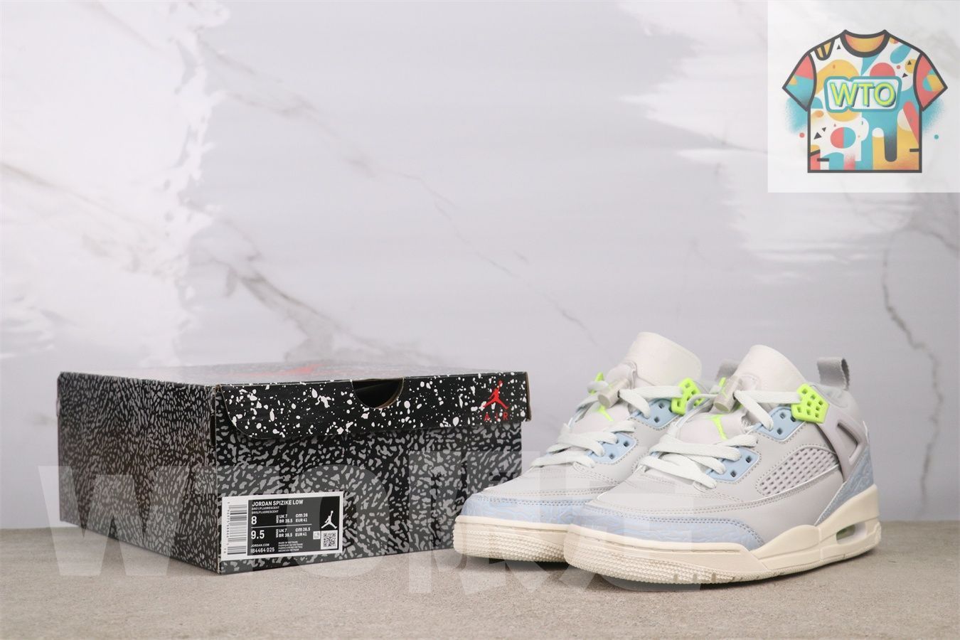 4464-025エアジョーダンIB 4464-025スパイクフルオレッセントグレー-WTO輸入