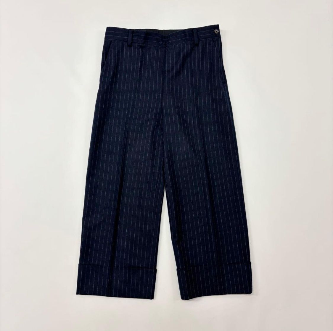 MARGARET HOWELL マーガレットハウエル x FOX BROTHERS フォックスブラザーズ ウール ストライプ パンツ サイズ 3 706