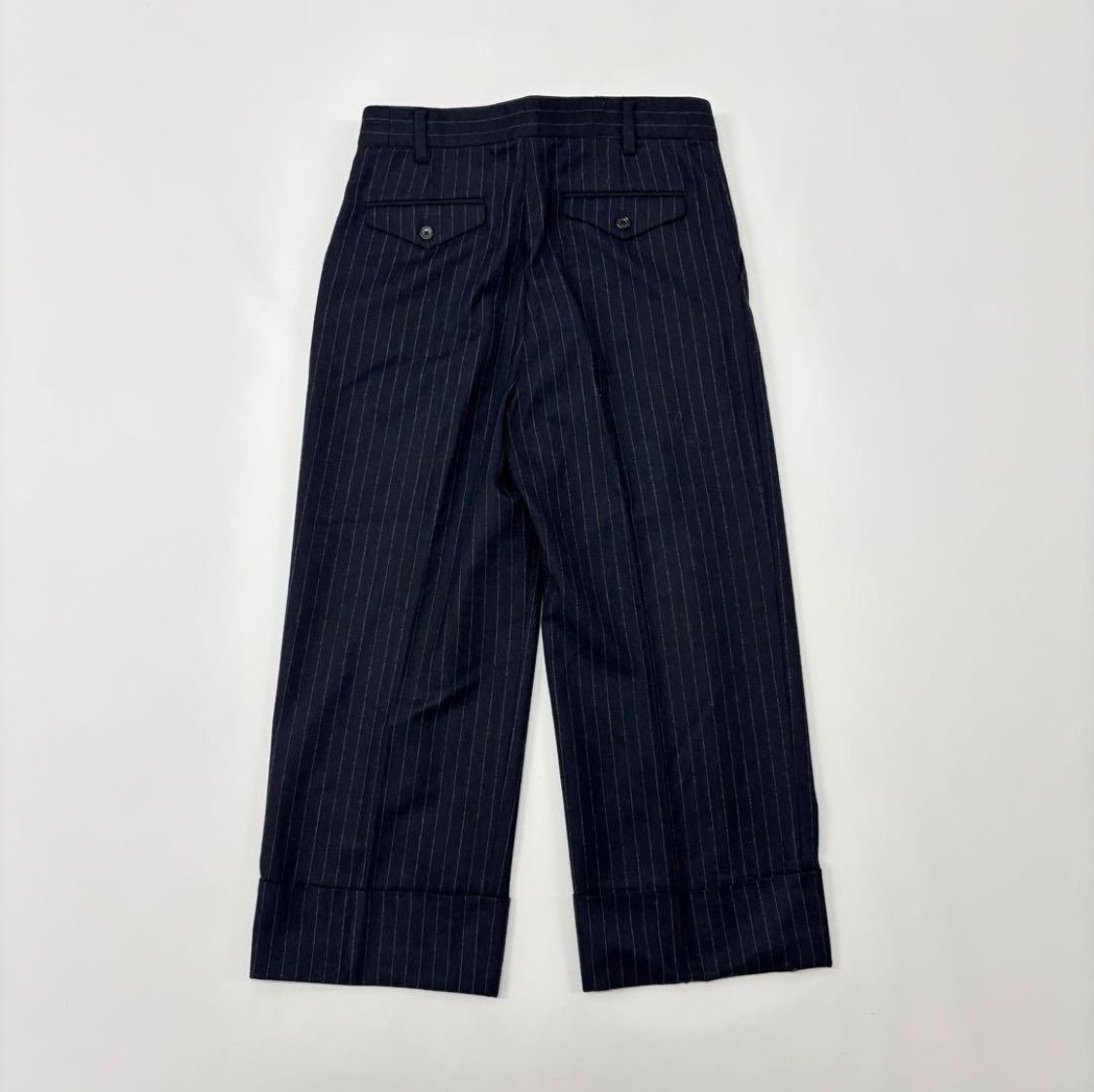 MARGARET HOWELL マーガレットハウエル x FOX BROTHERS フォックスブラザーズ ウール ストライプ パンツ サイズ 3 706