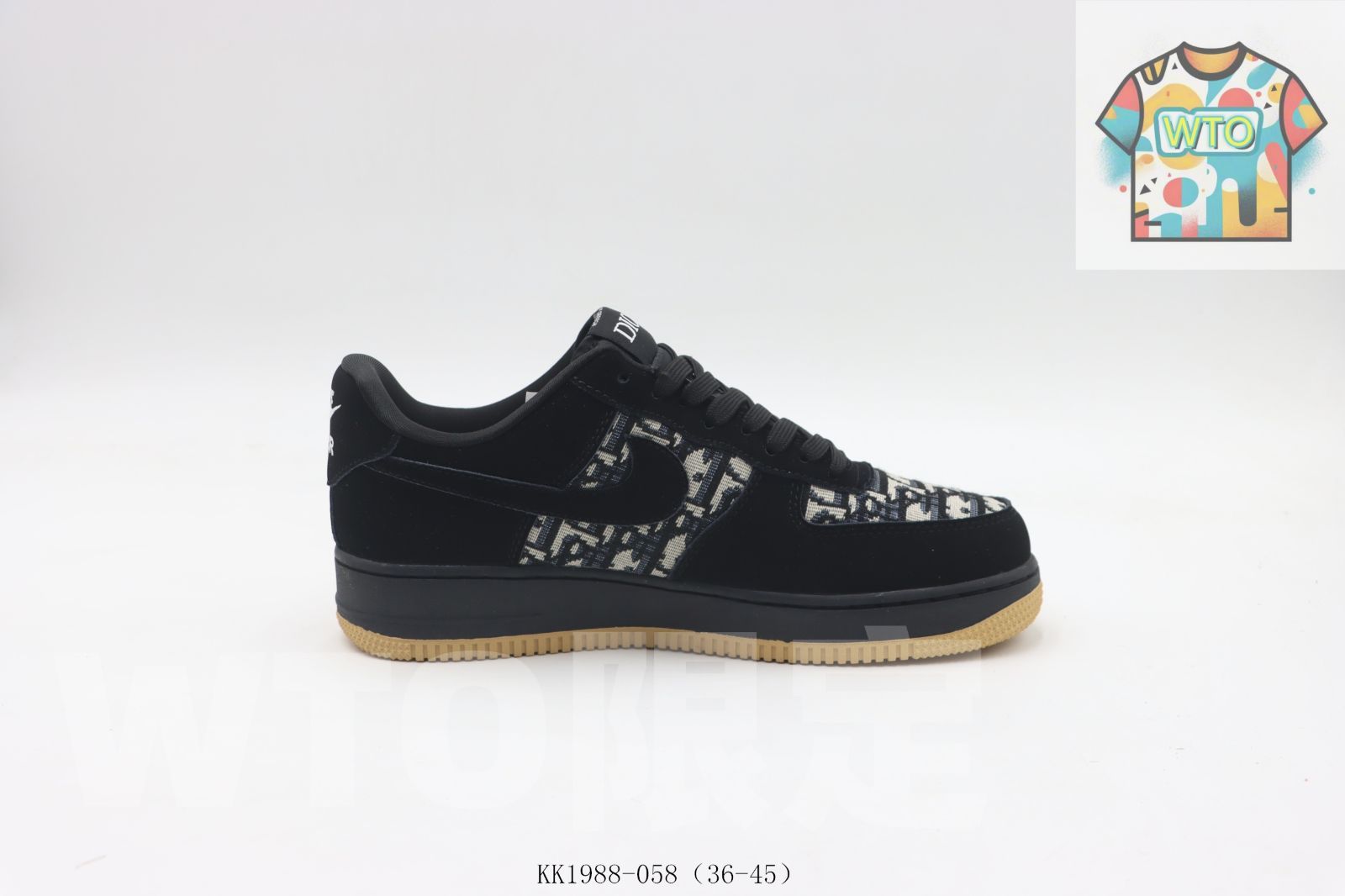 WTO通販 ナイキのスケートシューズ 黒と茶色 KK 1988 - 0580-WTO輸入-ZGT 67