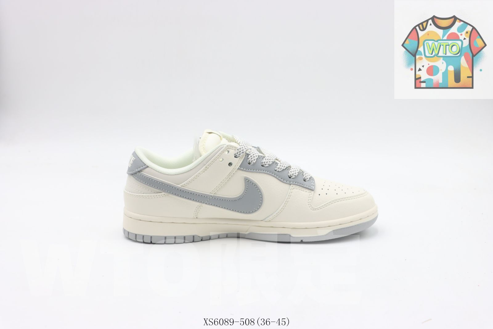 WTO通販 ナイキのスケートシューズ 白と灰 XS 6089 - 5080-WTO輸入-QST 47