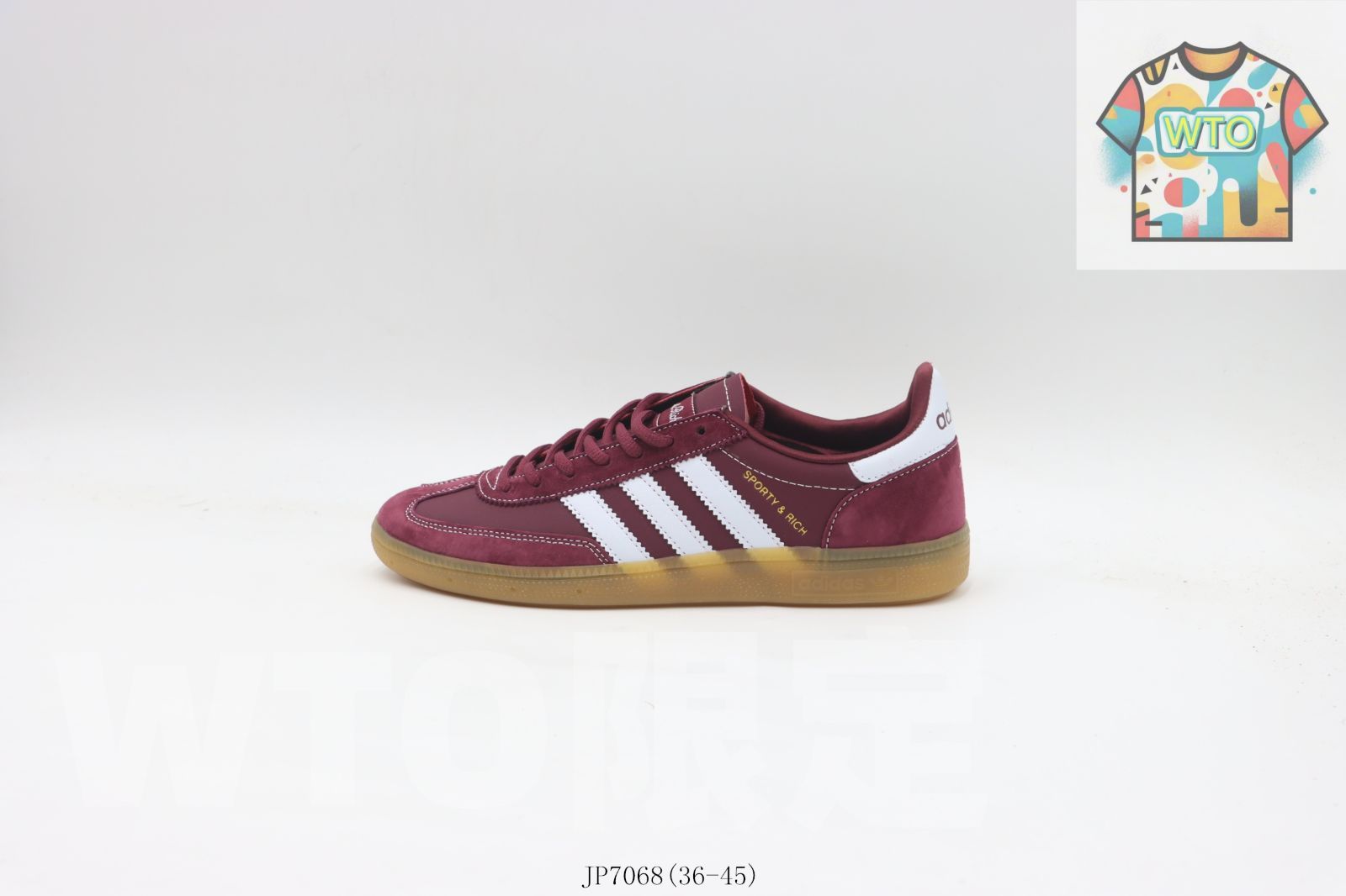 WTO通販 アディダス Adidas スケートシューズ JP 7068 ワインレッド-WTO輸入-CCC 34