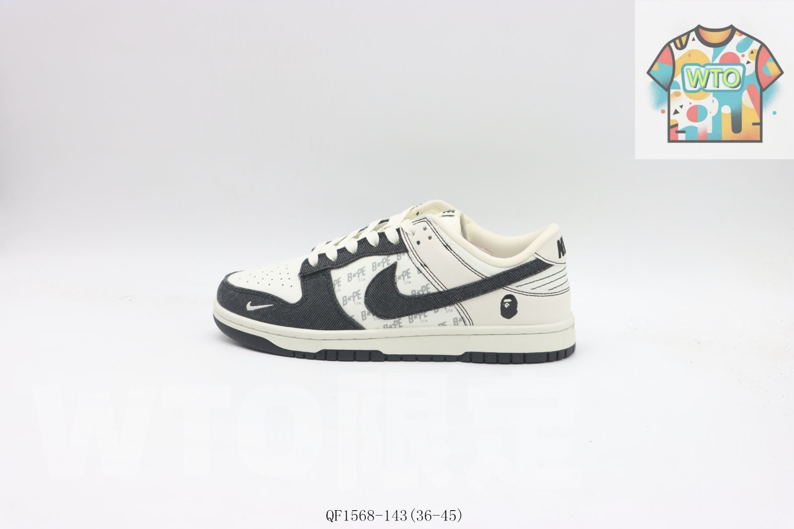 WTO通販 ナイキ Nike スケートシューズ QF 1568-143 ホワイト - ブラック-WTO輸入-NGW 43