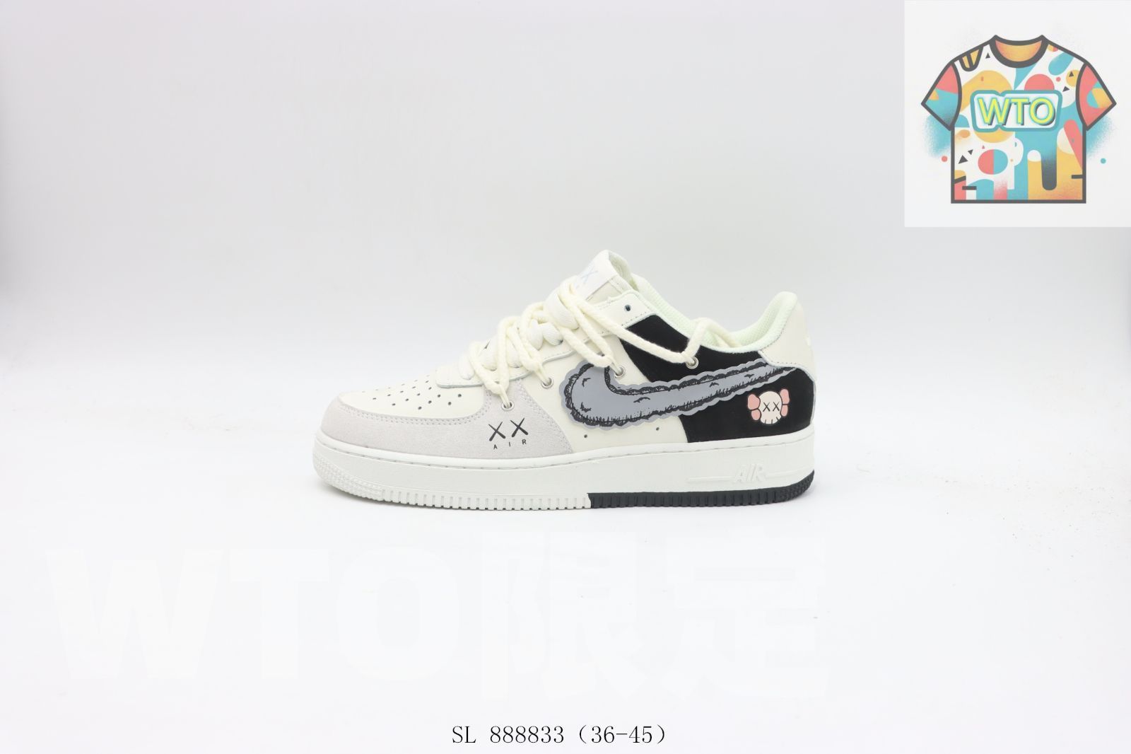 WTO通販 ナイキ Nike スケートシューズ 白黒 SL 888833-WTO輸入-ABU 80