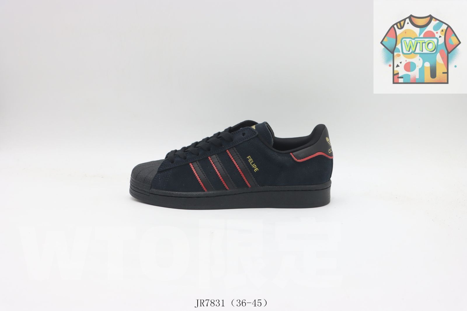 WTO通販 アディダス Adidas スケートシューズ JR 7831 ブラック - レッド-WTO輸入-HYK 71