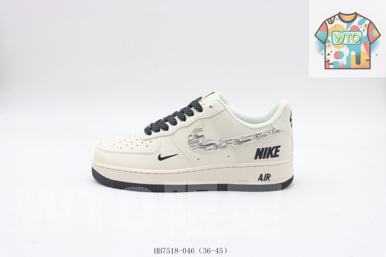 WTO通販 ナイキのスケートシューズ 白黒 HH 7518 0460 WTO輸入 WQY 14