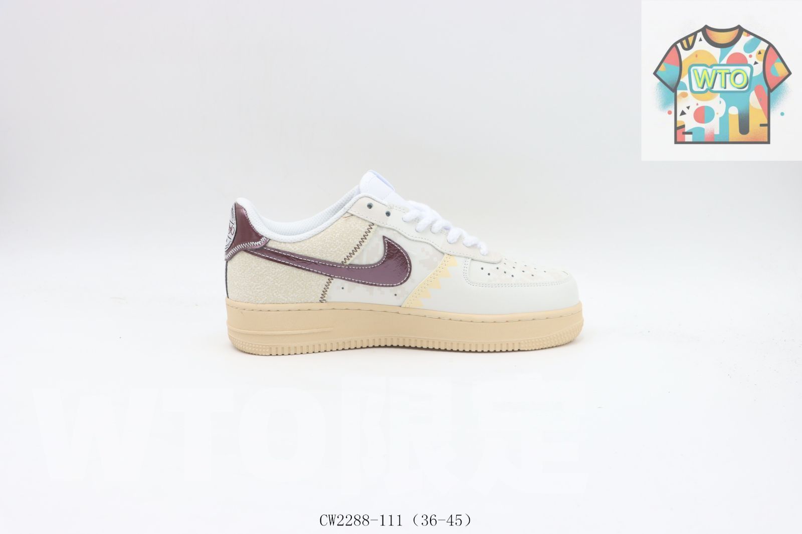 WTO通販 ナイキ Nike スケートシューズ CW 2288-111 白紫-WTO輸入-AZI 83