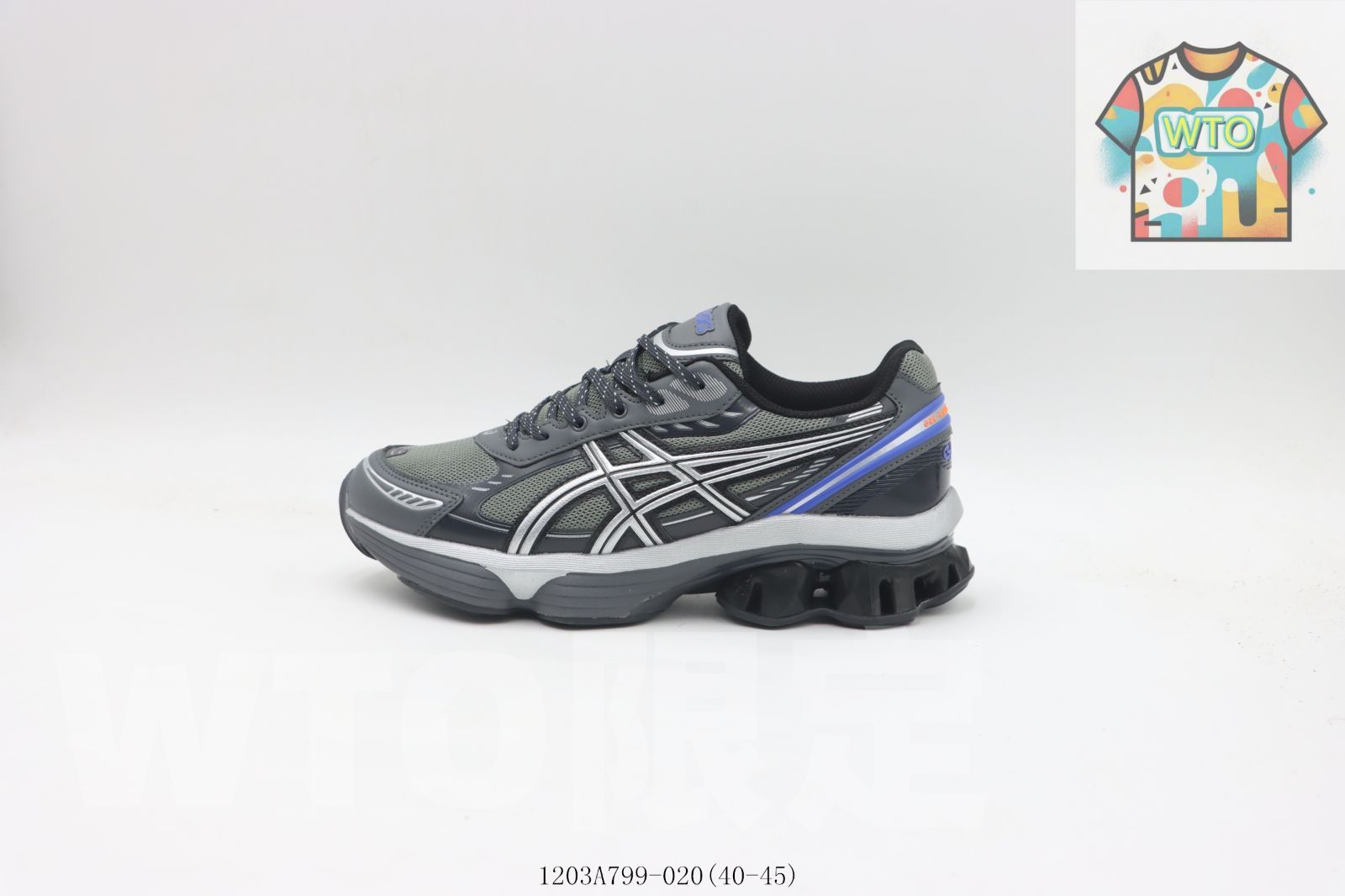 今日 アシックス Asics -020 グレー パープル-WTO輸入
