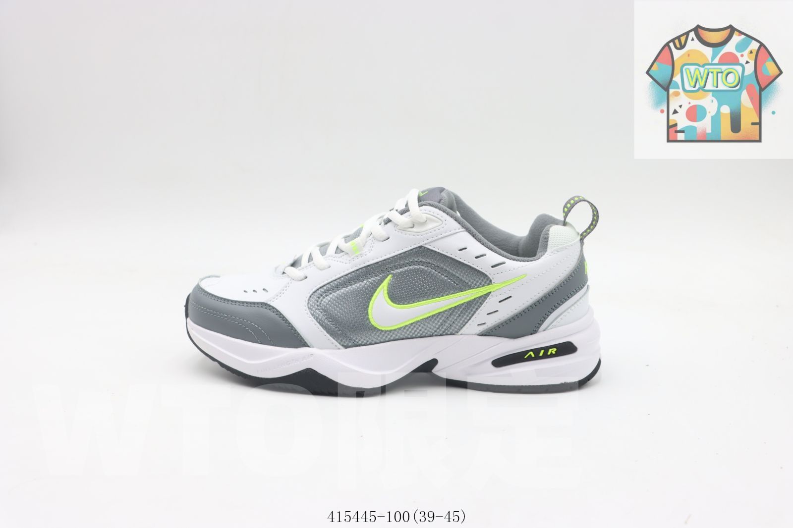 今日 ナイキのランニングシューズ 白灰緑 415445 100 WTO輸入0