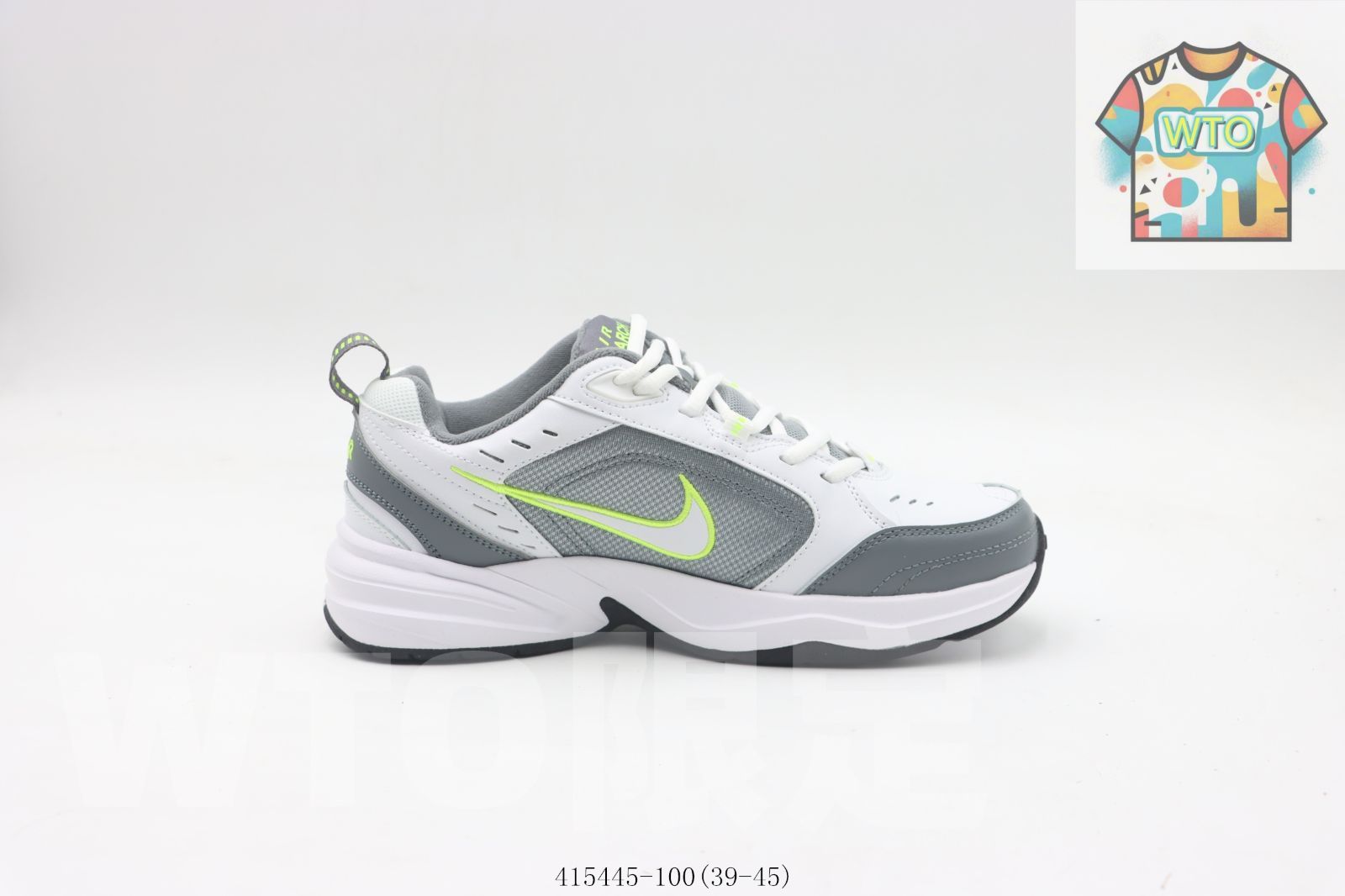 WTO通販 ナイキのランニングシューズ 白灰緑 415445 - 1000-WTO輸入-UOT 66