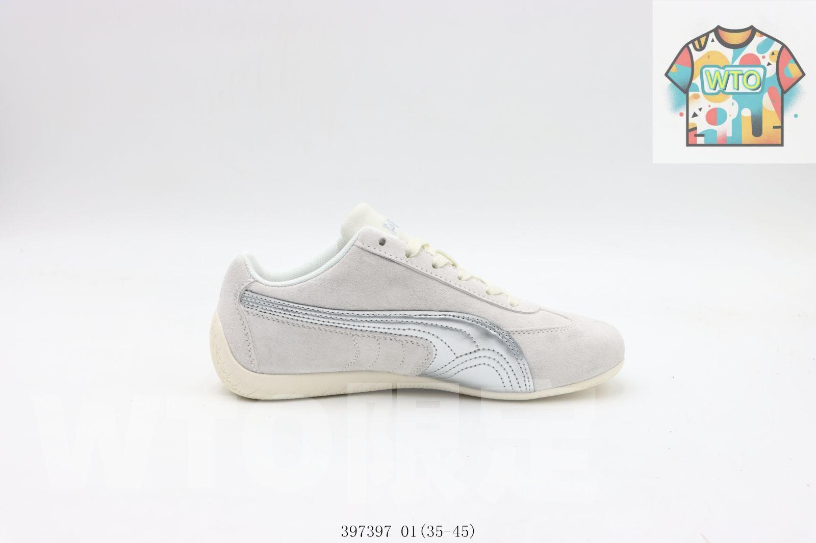 WTO通販 プーマのスケートシューズ 灰銀 397397 010-WTO輸入-LZQ 94
