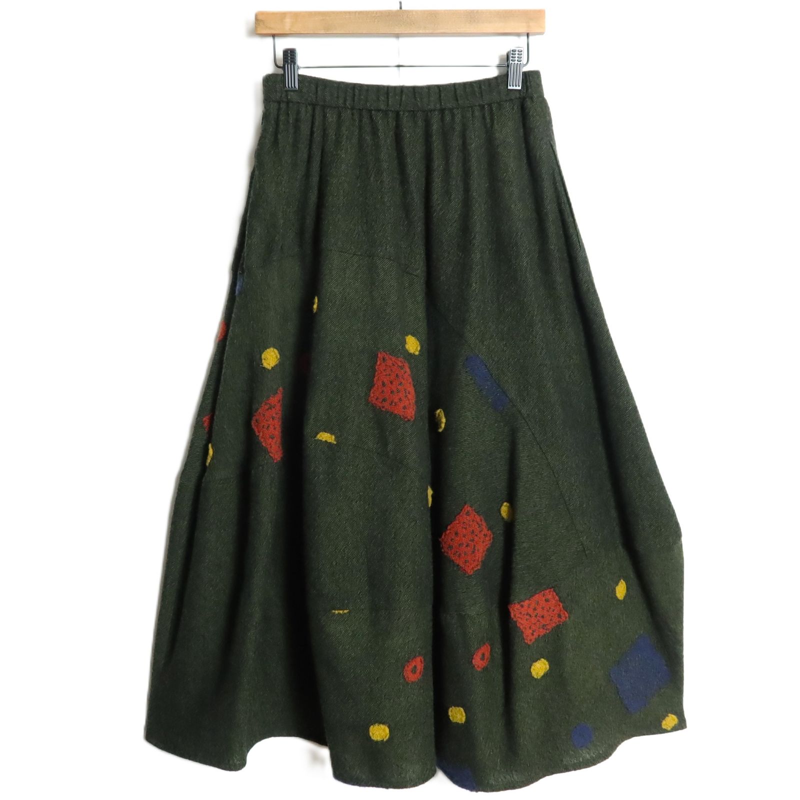 美品】センソユニコ慈雨☆刺繍付き♪ギャザースカート サイズ40