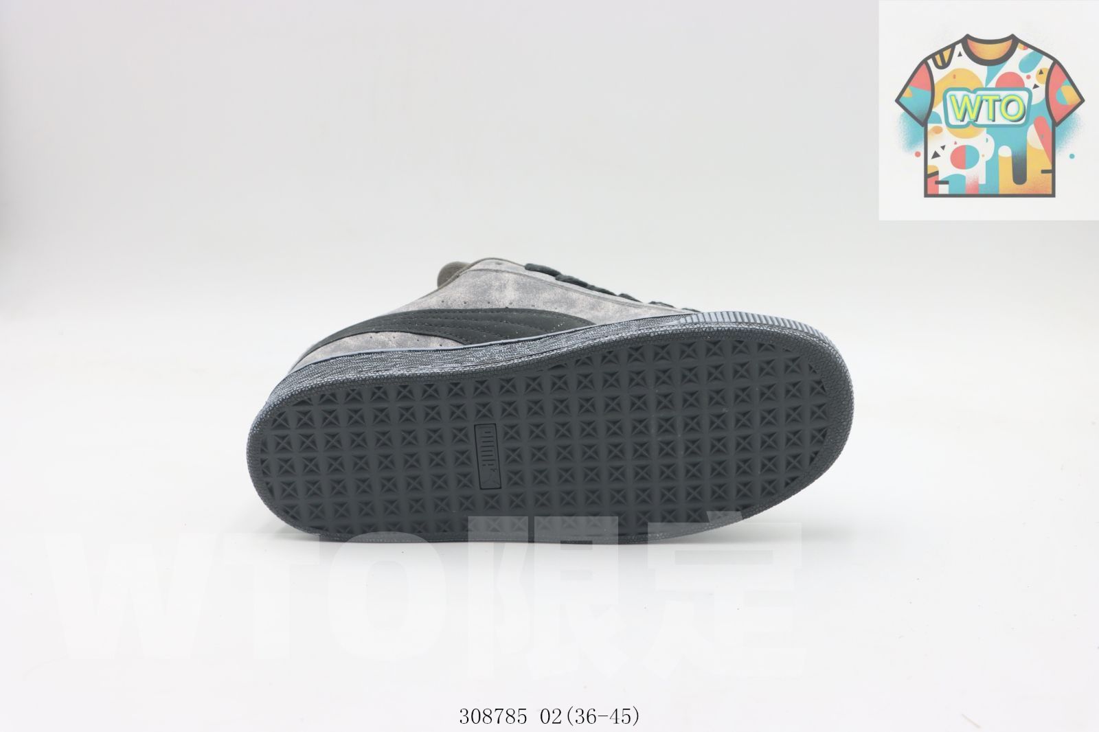 WTO通販 プーマのスケートシューズ 灰と青 308785 020 WTO輸入 PTO 23 高検索ワード Vネック