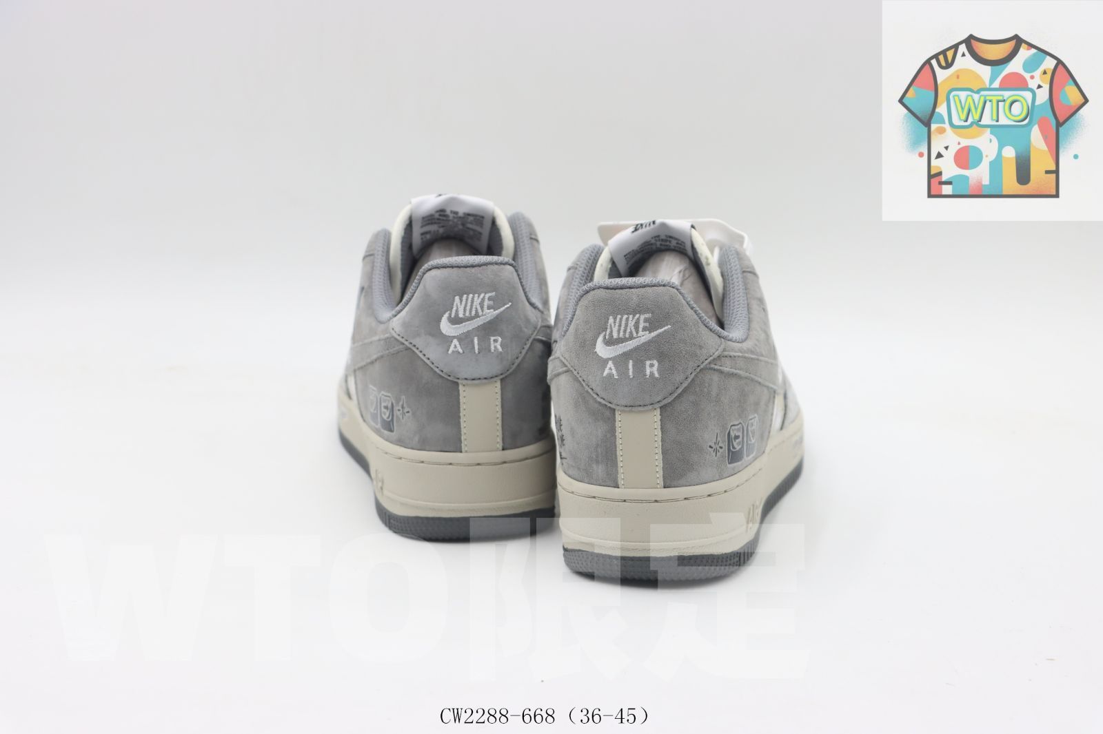  WTO通販 ナイキ Nike のスケートシューズ グレー CW 2288-6680-WTO輸入-RPA 64 スニーカー キッズシューズ