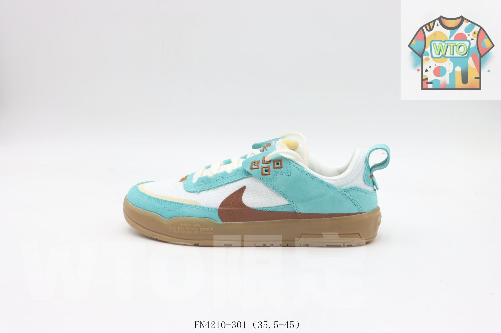 今日 ナイキ Nike のスケートシューズ ホワイトブルーブラウン FN 4210-301-WTO輸入0