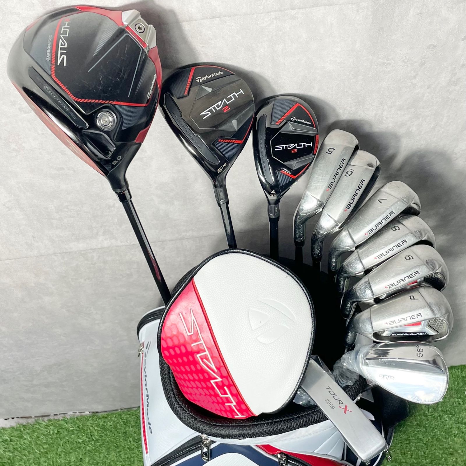 【レフティ】ゴルフクラブセット メンズ テーラーメイド ステルス２ 左利き 左利き 最新モデル有 ステルス2 テーラーメイド 豪華フルセット 初心者