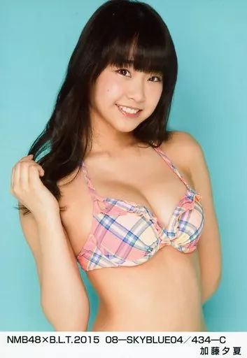 中古】生写真(AKB48・SKE48) 加藤夕夏/NMB48×B.L.T.2015 08-SKYBLUE04
