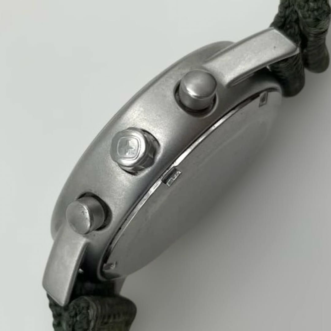 ジャンク】WENGER コマンドクロノグラフ 536.0765 S.A.Kデザイン 青島