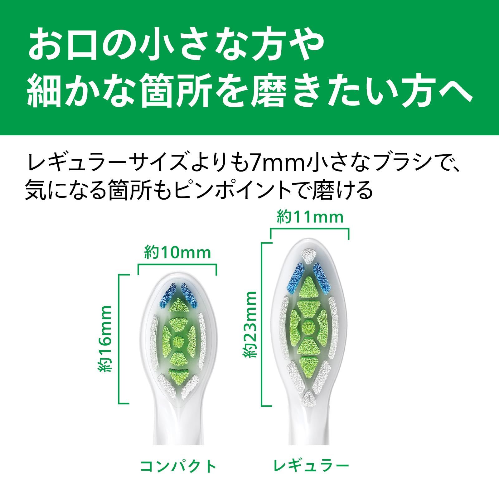 品質保証で、高速配送！ フィリップス 替えブラシ ソニッケアー ホワイトプラスコンパクト ミニ 8本 WC HX6078 67 ホワイト 8本 ステイン除去