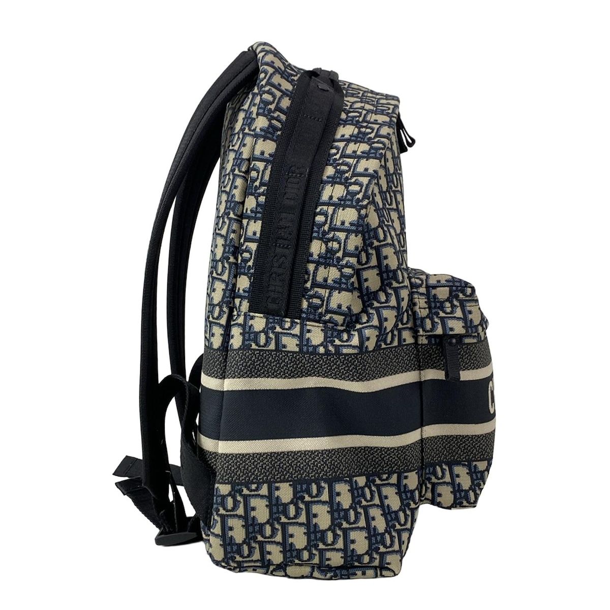 ディオール クリスチャンディオール リュックサック ディオールトラベルバックパック M6104STZQ_M928U アイボリー×ネイビー×黒