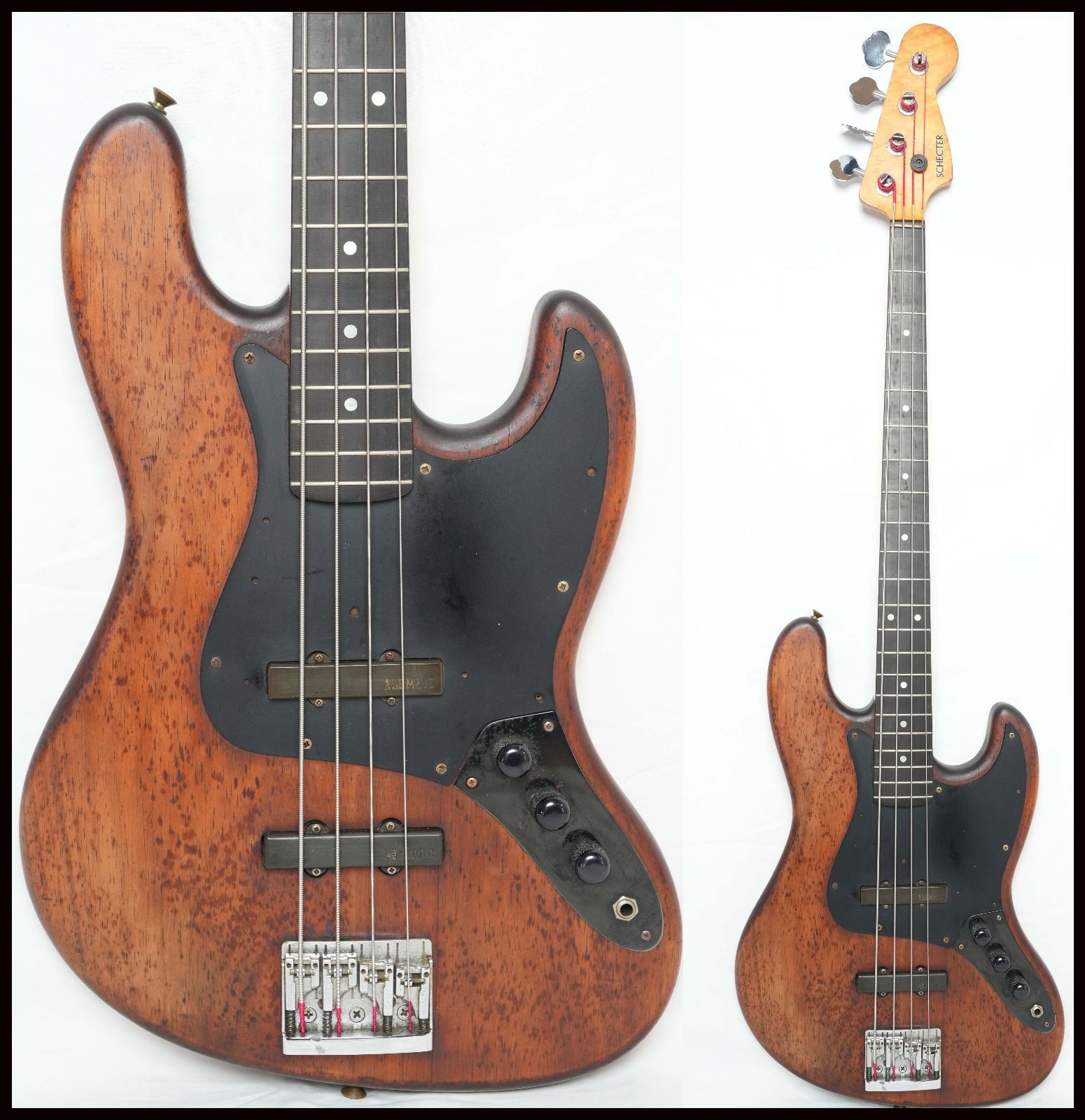 Schecter Mahogany Body Jazz Bass 80年代 ALEMBICピックアップ 扱い シェクター