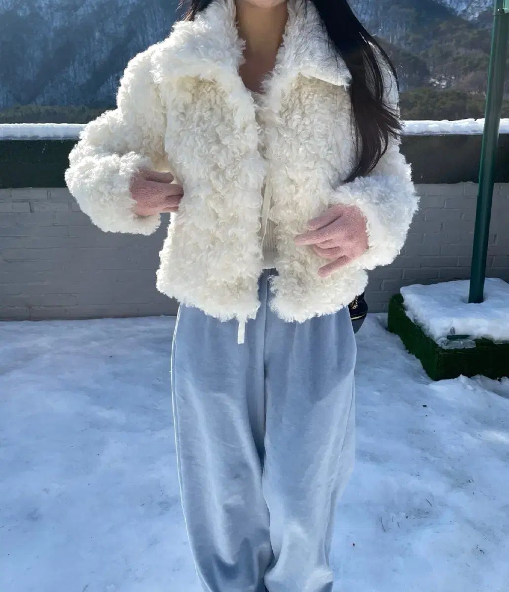 ボア シープスキン ファー ジャケット