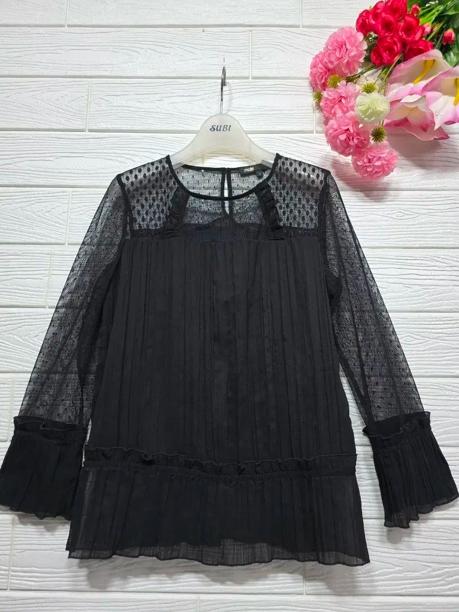 マージュ レース シャツ 55ㅡ66