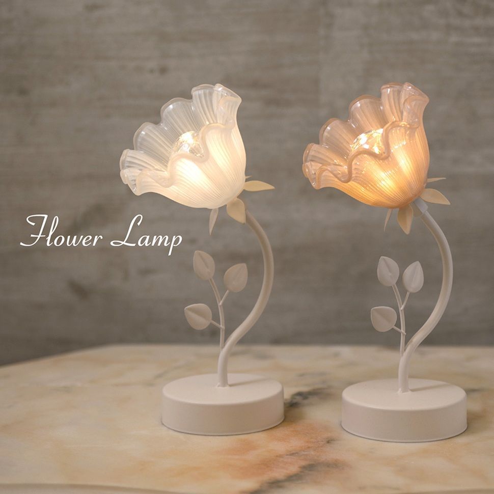 全国送料無料】ヴィンテージ風テーブルライト フラワー型 フラワー