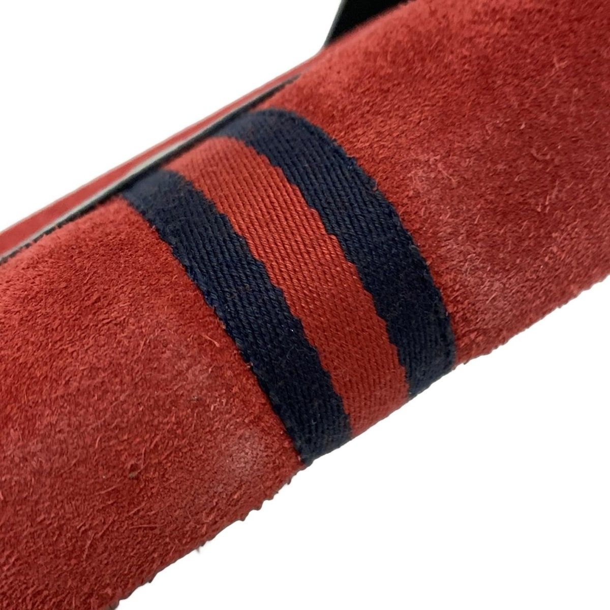  GUCCI グッチ ウエストポーチ - 517076 レッド×黒 レザー ボディバッグ ウエストポーチ バッグ