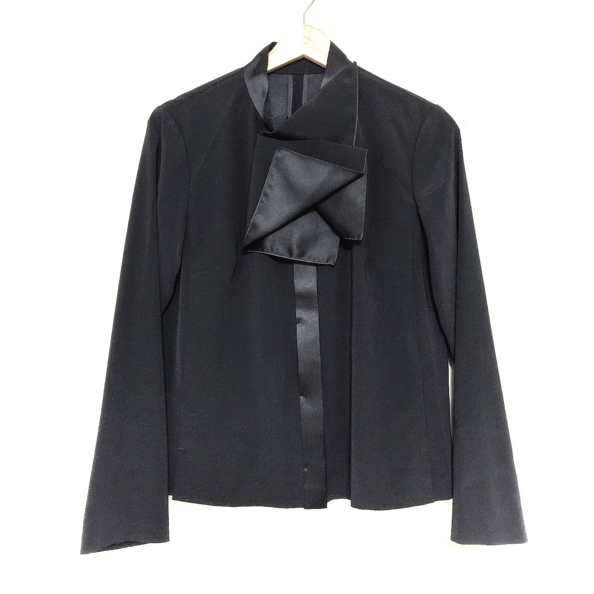 HIROKO KOSHINO ヒロココシノ 長袖シャツブラウス サイズ38 M レディース 黒