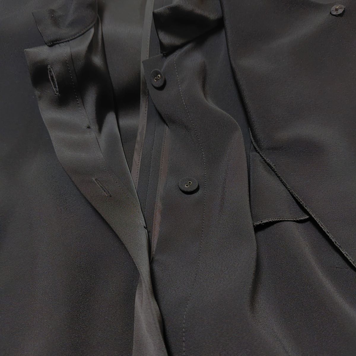  HIROKO KOSHINO ヒロココシノ 長袖シャツブラウス サイズ38 M レディース - 黒 長袖 シャツ ブラウス