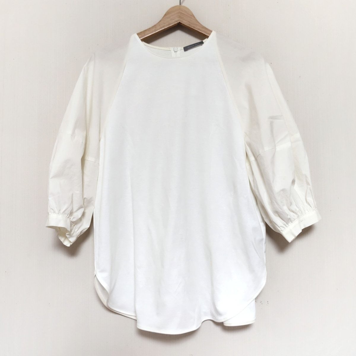 theory luxe セオリーリュクス 七分袖カットソー サイズ38 M レディース - 白×アイボリー