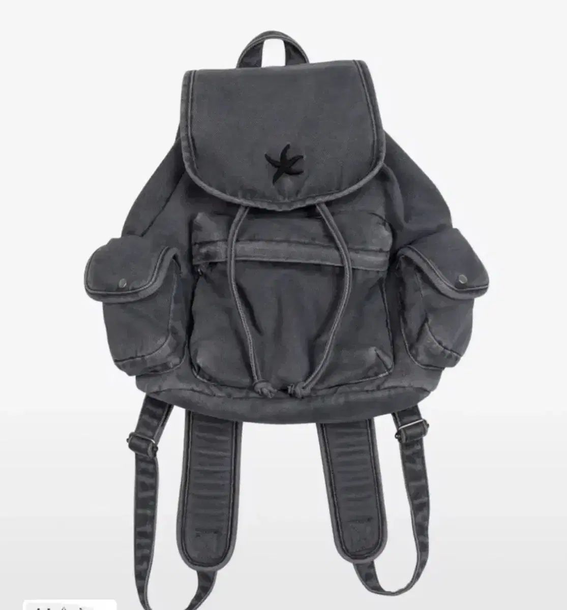 チャコールディスウールスター星バッグバックパック