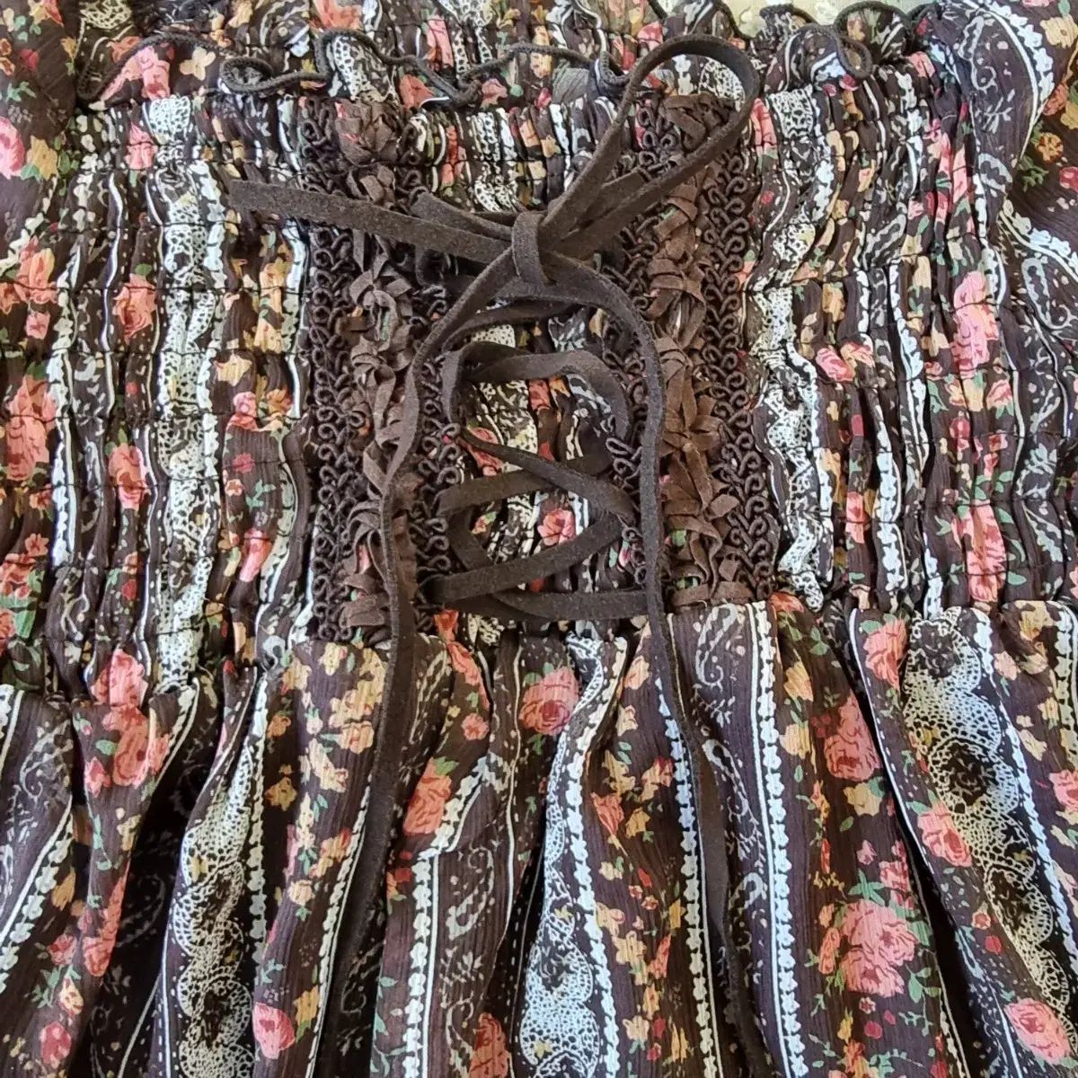 LIZ LISA リズリサ ボヘミアン フローラル オフショルダー ワンピース