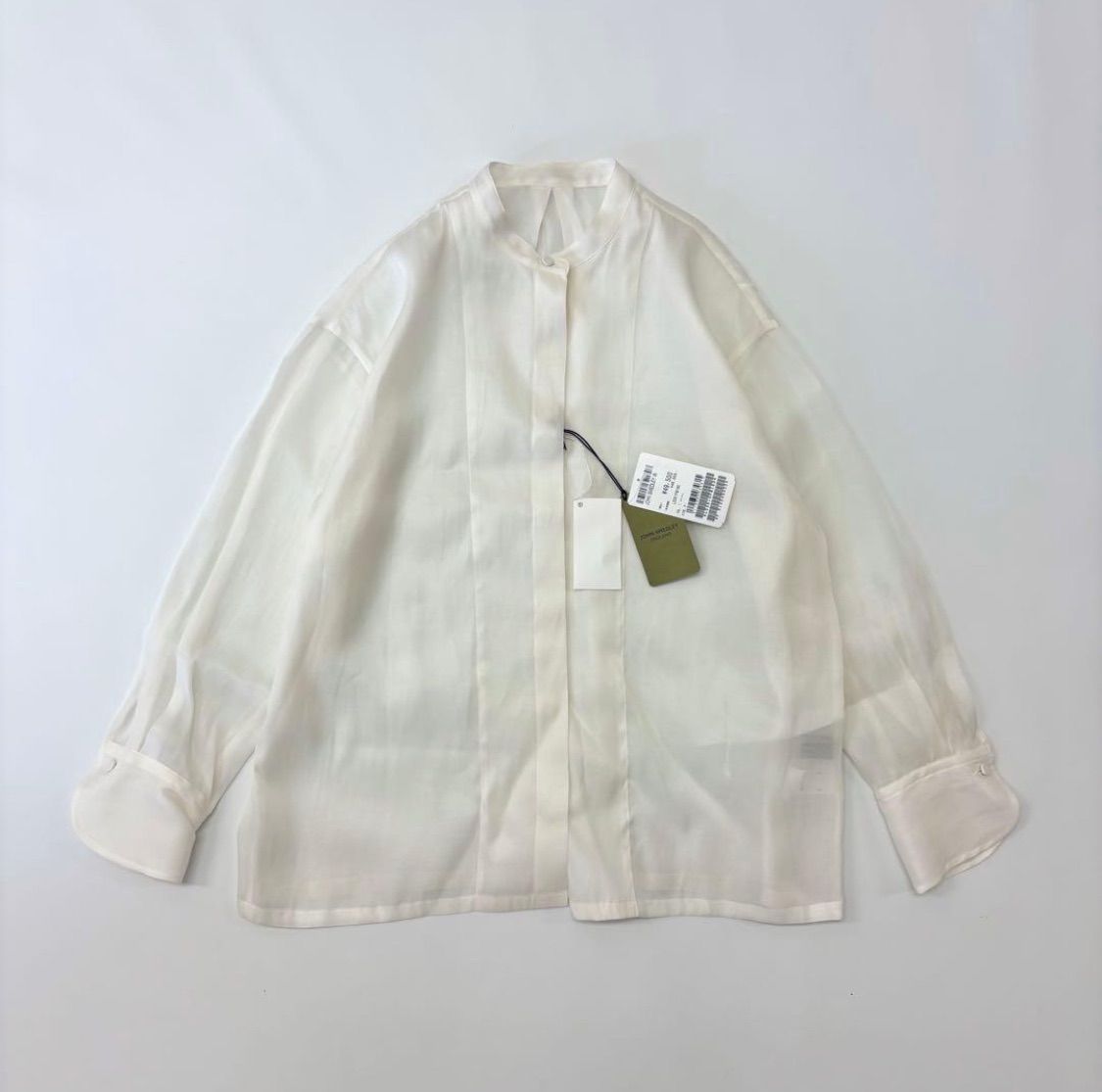 25ss 2025 JOHN SMEDLEY ジョンスメドレー コットン シルク オーガンジー ブラウス サイズ 定価49 500円 706
