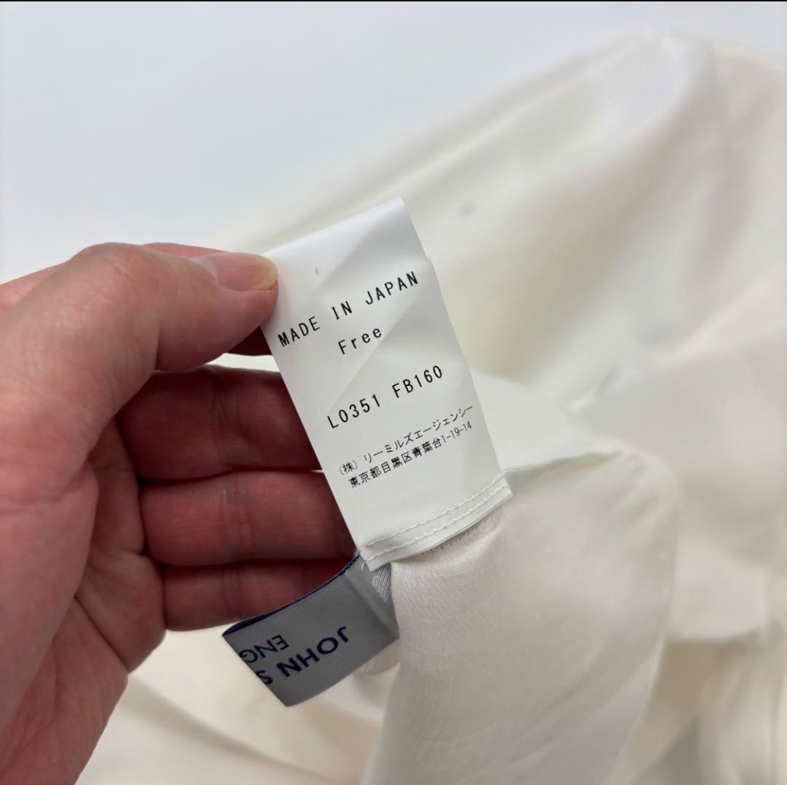  25 ss 2025 JOHN SMEDLEY ジョンスメドレー コットン シルク オーガンジー ブラウス サイズ 定価49 500円 706 長袖 シャツ ブラウス