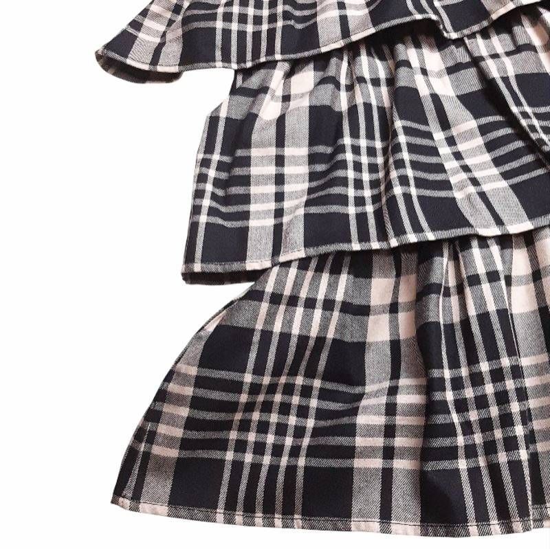  maarook ジャンパースカート タータンチェック 140 150 160 cm ジャンバースカート キッズ服(100cm~)
