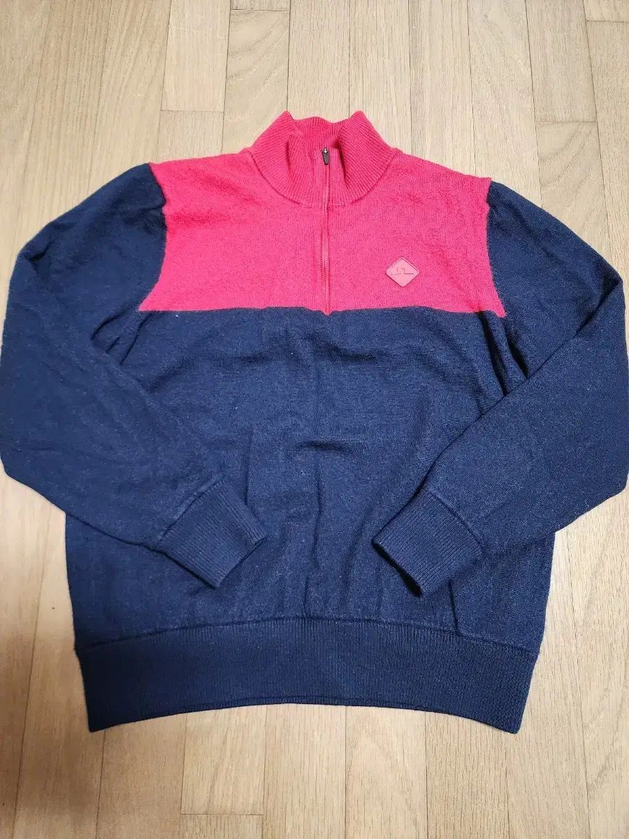 J.リンドバーグ ウール 防風 ハーフジップアップ セーター M 95