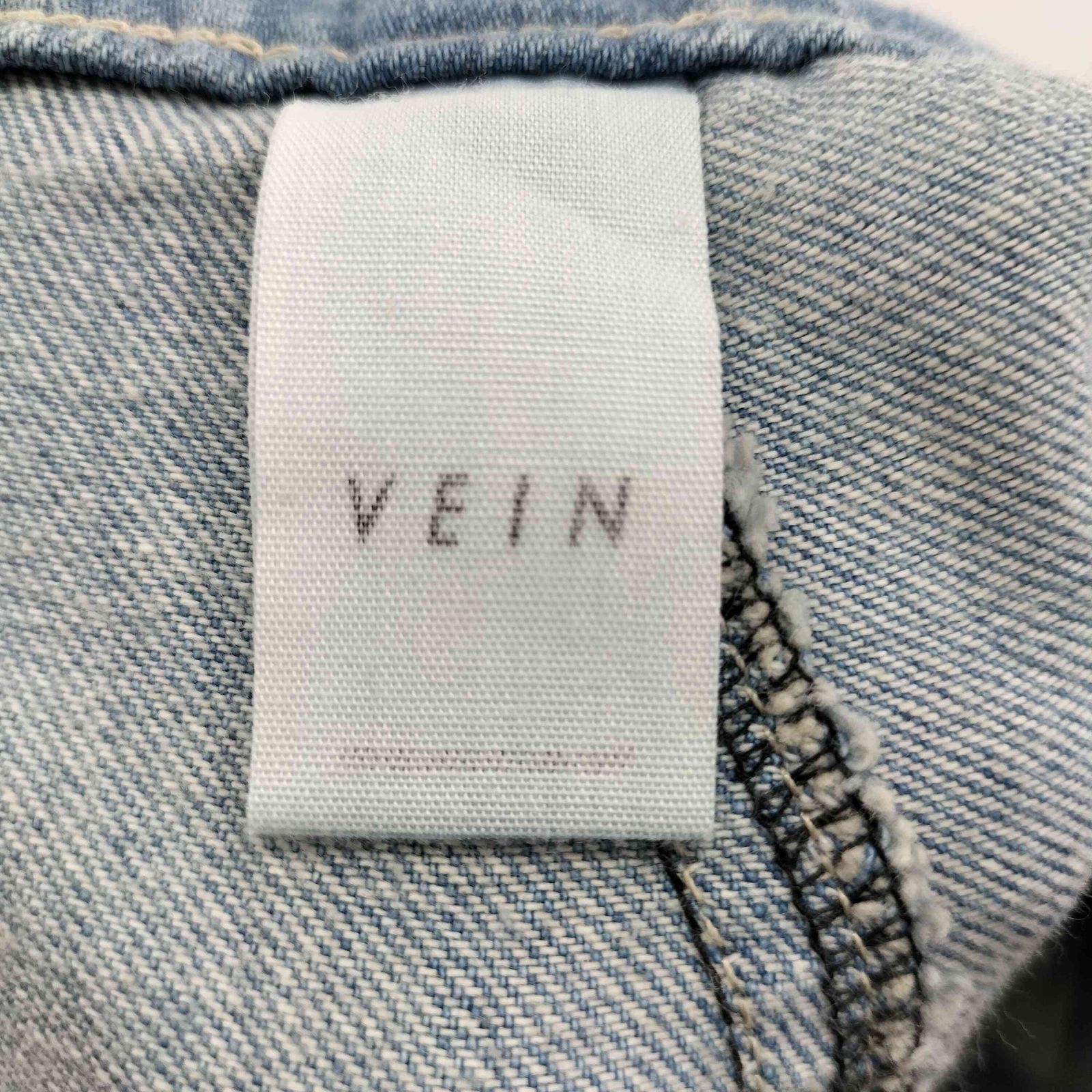 ヴェイン VEIN GRADATION JACQUARD DENIM RESIZE WIDE TROUSERS メンズ 