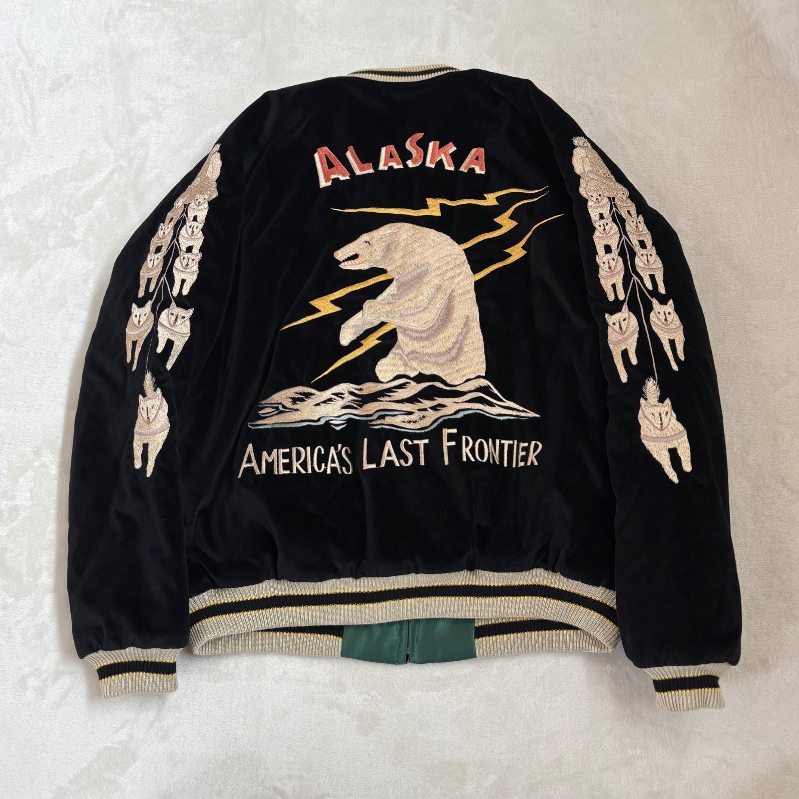 美 東洋エンタープライズ ALASKA リバーシブル スカジャン メンズ Lサイズ TT15175