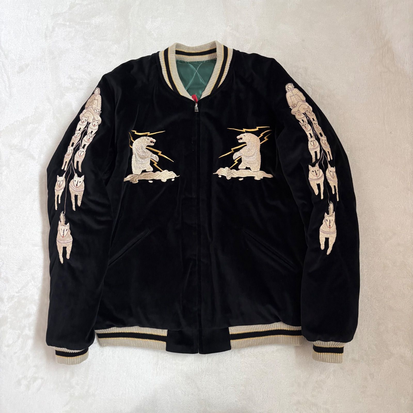 美 東洋エンタープライズ ALASKA リバーシブル スカジャン メンズ Lサイズ TT15175