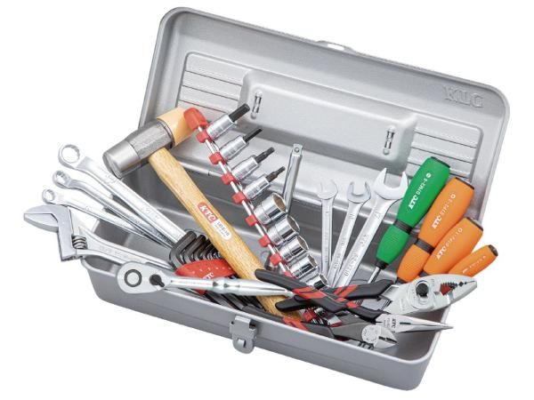 4営業日で発送 KTC 京都機械工具 SK33526M 片開き一般産業向けセット35点シルバー