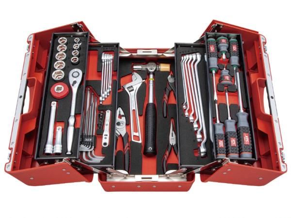 4営業日で発送 KTC 京都機械工具 SK45226P 両開き樹脂ケースセット52点 レッド