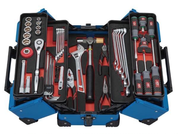 4営業日で発送 KTC 京都機械工具 SK45226WZSBL 両開きメタルケースセット52点スカイブルー