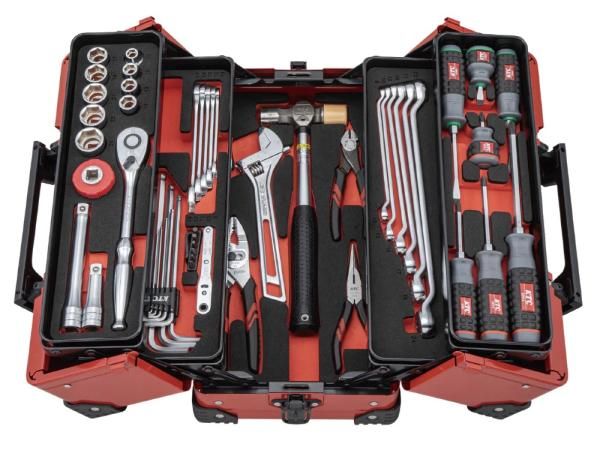 4営業日で発送 KTC 京都機械工具 SK45226WZR 両開きメタルケースセット52点 レッド