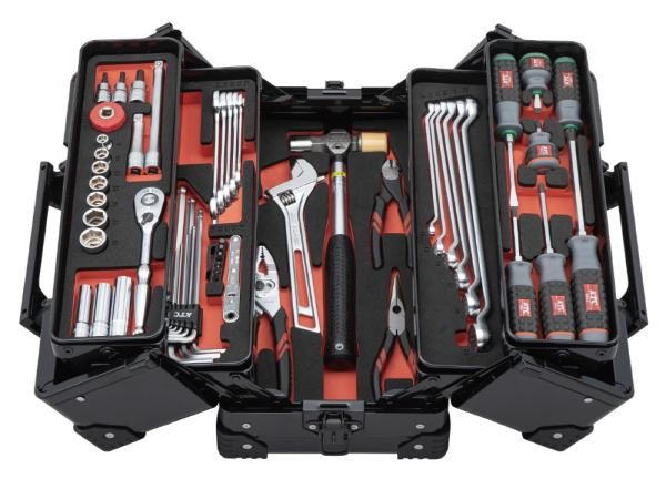 4営業日で発送 KTC 京都機械工具 SK35626WZGBK 両開きメタルケースセット56点 ブラック